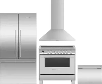 4 Piece Package Includes Refrigerator, Range, Hood And Dishwasher